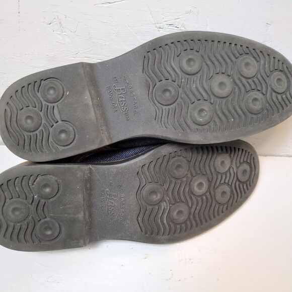 G.H. Bass & Co Patterson Men's 9 Buck Navy Multi Color Men’s Lace Up Shoes - Picture 7 of 8